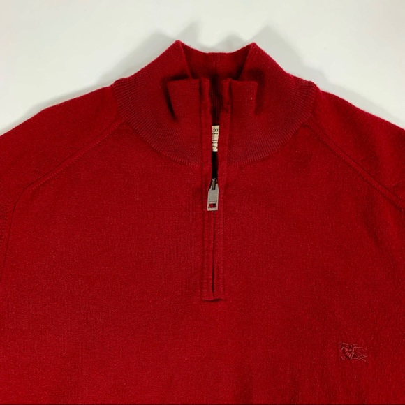 13 Men’s BURBERRY LONDON Wool Sweater Patch Elbows - Picture 8 of 8